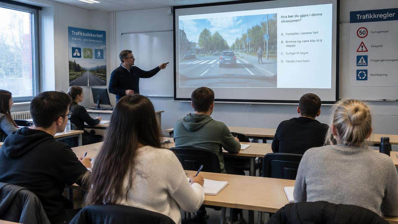 Verkehrskundeunterricht im Schulungsraum